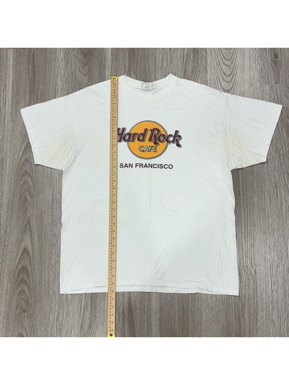 Vintage 2000s Hard Rock Cafe San Francisco T Shirt Mens XL White Graphic Y2K